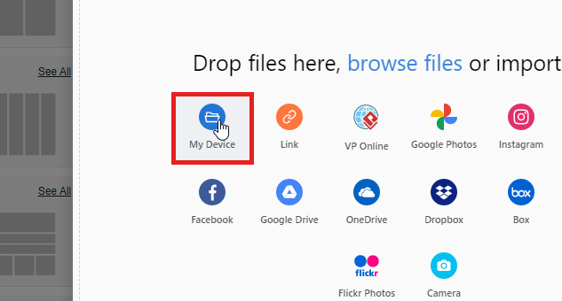How to upload multiple photos to a collage?