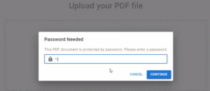 Remove password from a PDF