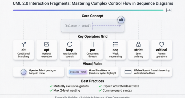 Orquestación de flujos de control complejos: un estudio de caso completo sobre los fragmentos de interacción de UML 2.0
