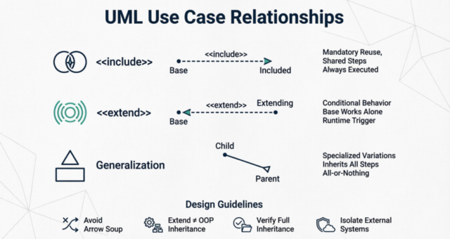 Estructuración del Comportamiento del Sistema: Una Guía Práctica sobre las Relaciones de Casos de Uso de UML