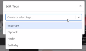 Categorize your designs using tags