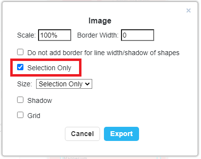 How to export a portion of my page as an image?