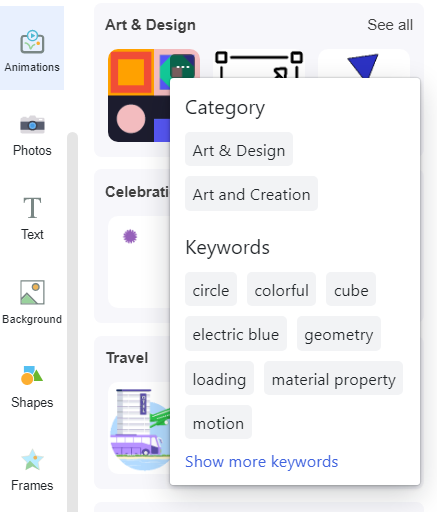 Find Out Similar Animated Elements