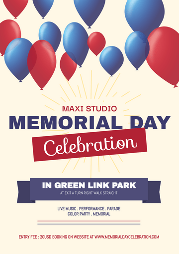 Memorial Day Celebration Poster