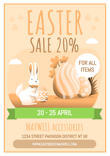 Vintage Bunny Sales Poster