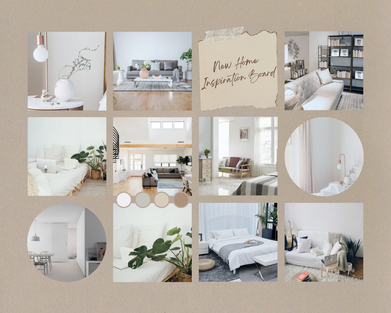 Free custom printable interior design photo collage templates | Canva