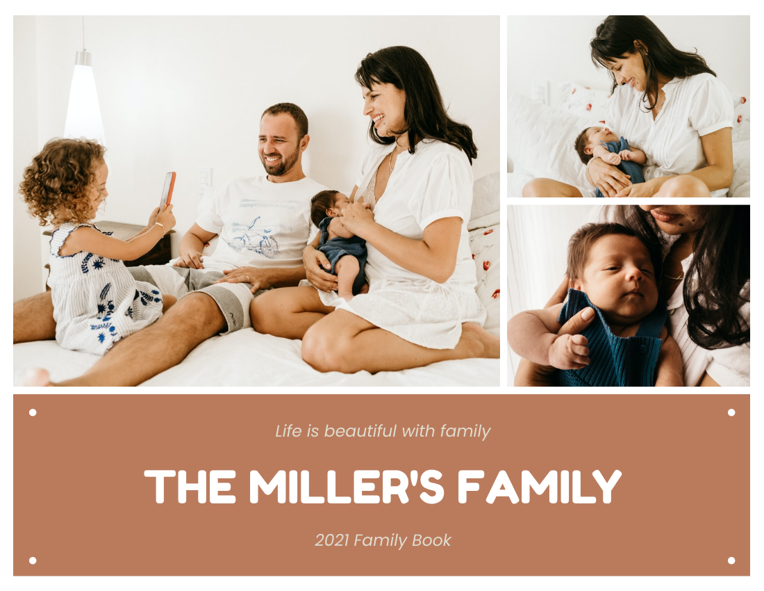 Life Is Beautiful With Family Photo Book