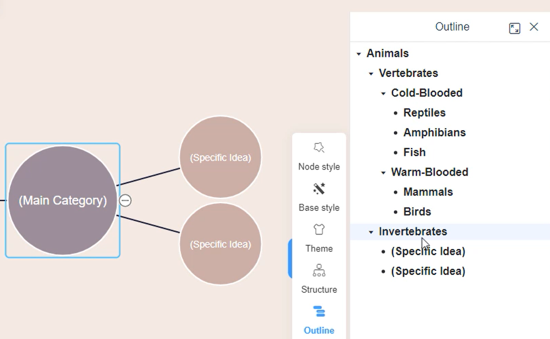 How to Create Bubble Map using Visual Paradigm Smart Board