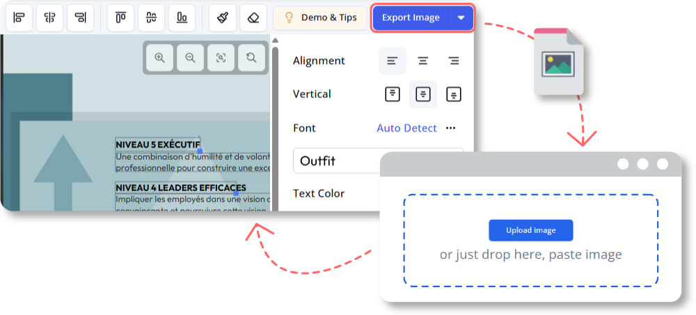 Re-edit the exported image.