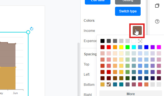 How to create a stepped area chart?