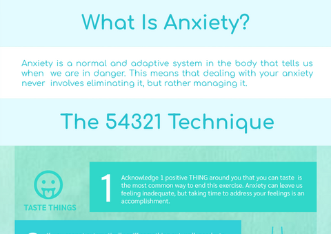 5 Steps To Help Anxiety Infographics