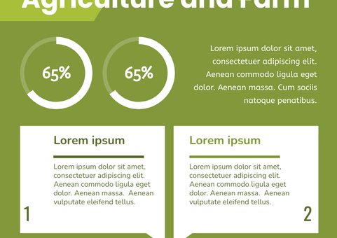 6 Facts Of Agriculture And Farm Infographic