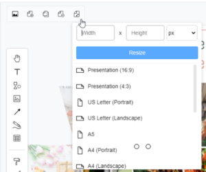 Resize all pages at once