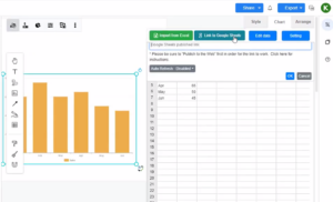 Link chart data with Google Sheet