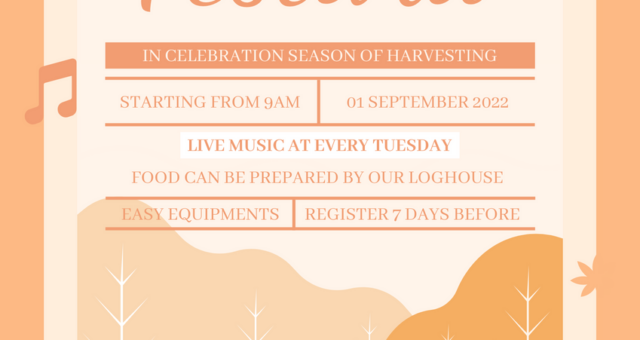 Autumn Festival Camping Promote Poster