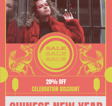 Chinese New Year Sales Poster