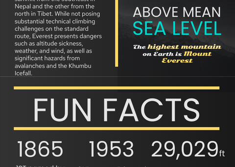 Fun Facts about Mount Everest Infographic