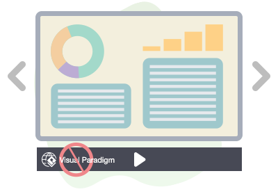 PowerPoint स्लाइडशो कंट्रोल बार में Visual Paradigm लोगो को हटाने का तरीका