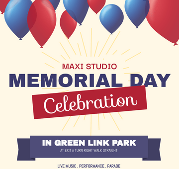 Memorial Day Celebration Poster
