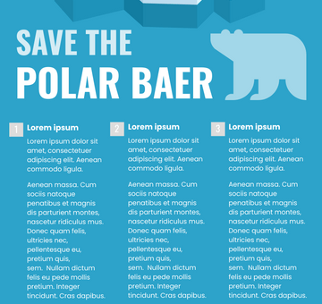 Save The Polar Bear Infographic
