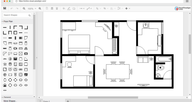 Visual Paradigm Online: Twój ostateczny cel dla łatwego projektowania planów pięter