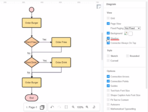 Add shadow to shapes, connectors, and text