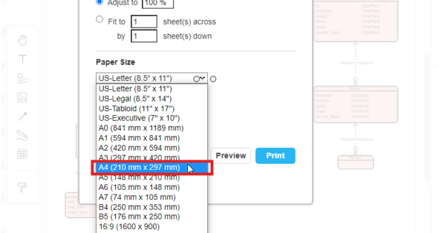 How to Print a Diagram?