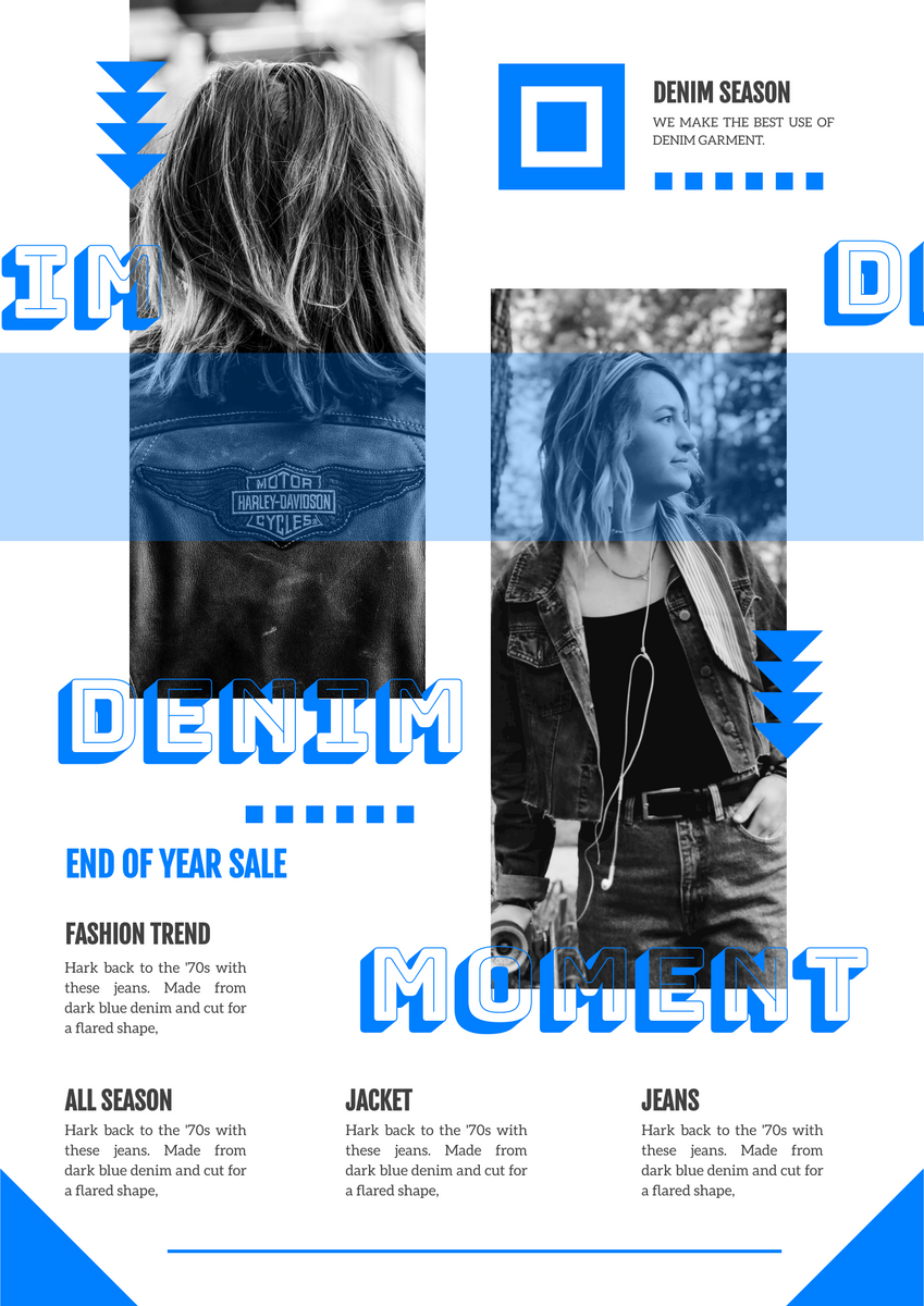 قالب پوستر: پوستر فروش آخر سال Demin (ایجاد شده توسط سازنده پوستر InfoART)