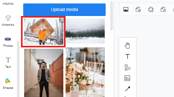 How to upload an image to my document?