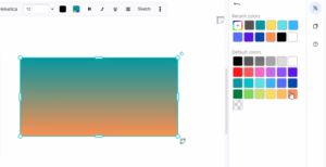 Apply a gradient fill color to shape