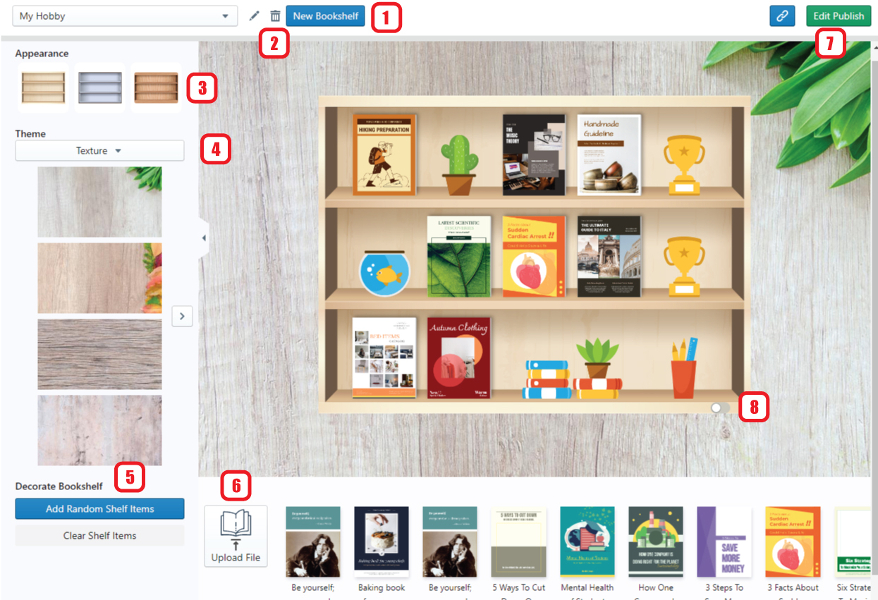 Showcase My Flipbook With A Bookshelf