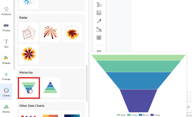 How to create a funnel chart?