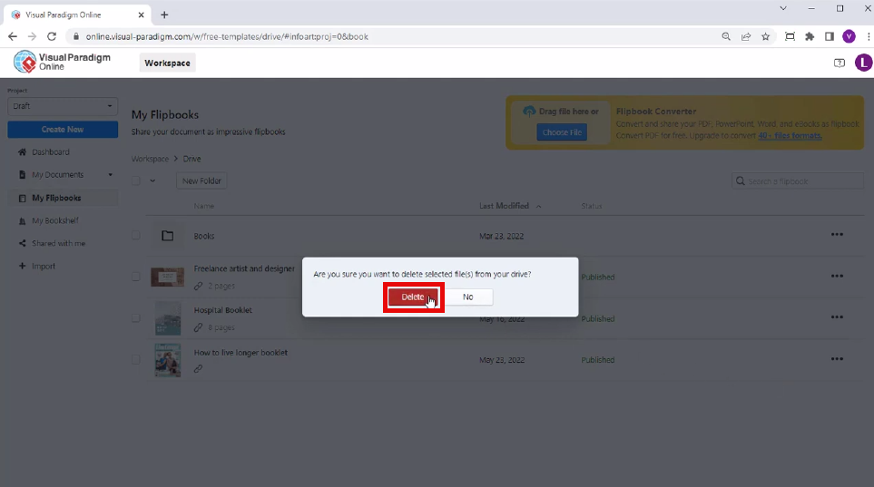 How to Delete Flipbooks - Visual Paradigm Blog