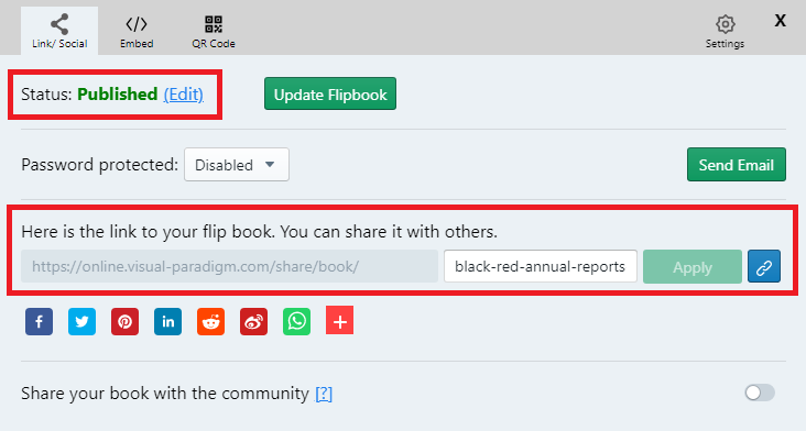 Como personalizar o URL do My Flipbook