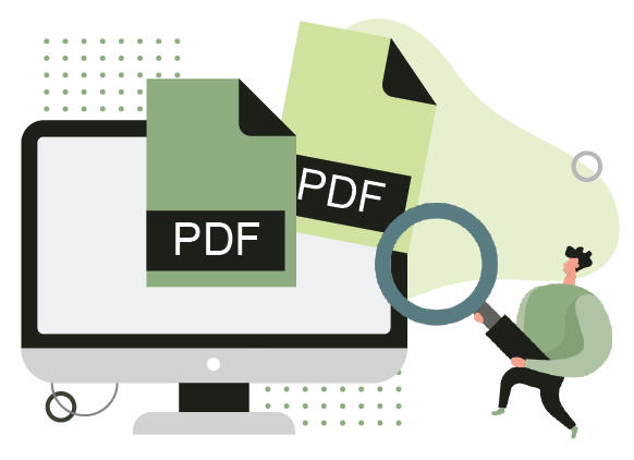 How do I download PDF documents to my computer?