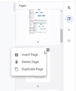Insert a page in PDF