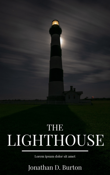 ブック カバー テンプレート: The Lighthouse ブック カバー (Visual Paradigm Online のブック カバー メーカーが作成)