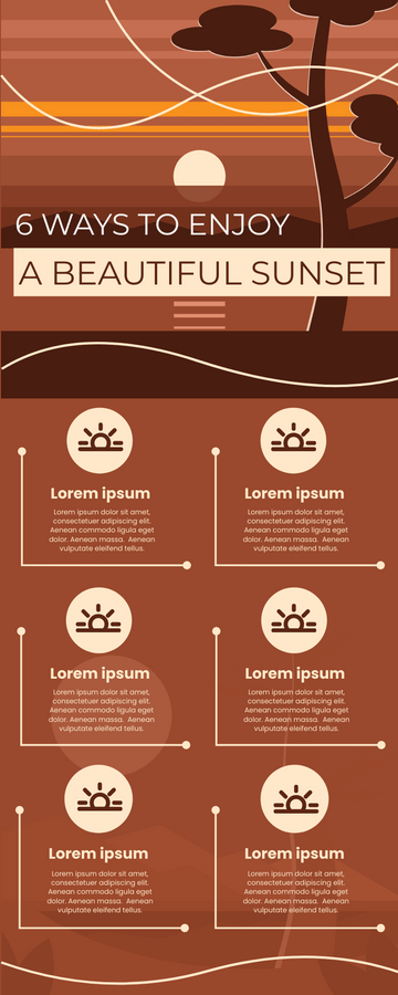 6 Ways to Enjoy Sunset Infographic