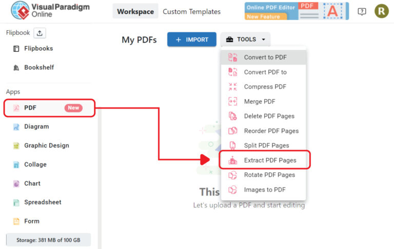 How to extract pages form a PDF - Visual Paradigm Blog