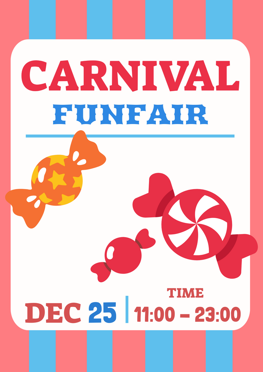 Poster template: Carnival Funfair Poster (Created by Visual Paradigm Online's Poster maker)