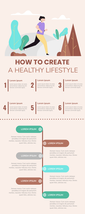 Create A Healthy Lifestyle Infographic