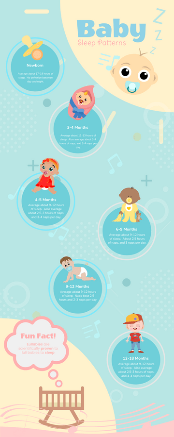 Babies Sleep Patterns Infographic