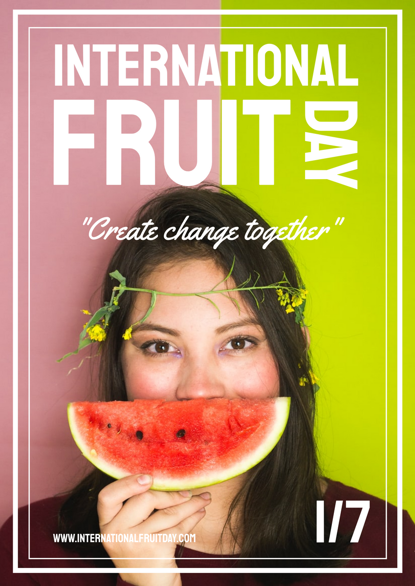 Poster template: International Fruit Day 2021 Poster (Created by Visual Paradigm Online's Poster maker)