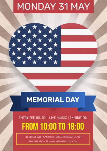 Memorial Day Exhibition Poster