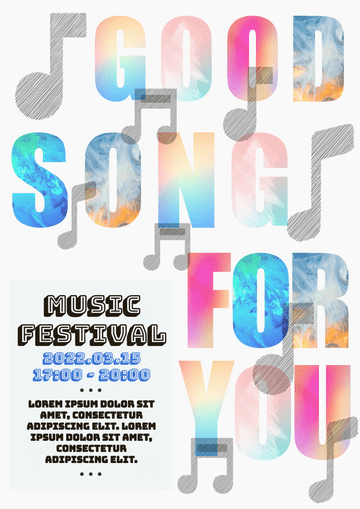 Posters template: Music Festival Event Poster (Created by Visual Paradigm Online's Posters maker)