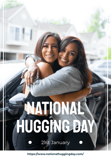 National Hugging Day Poster