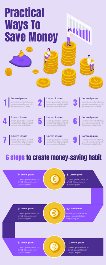 Ways To Save Money Infographic