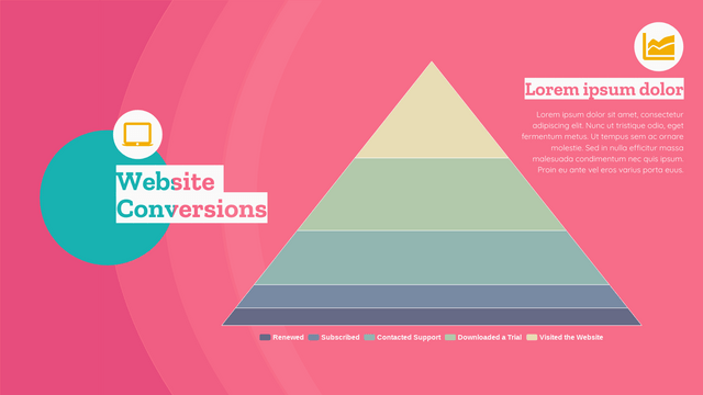 Templat Bagan Piramida: Bagan Piramida Konversi Situs Web (Dibuat oleh pembuat Bagan Piramida Visual Paradigm Online)