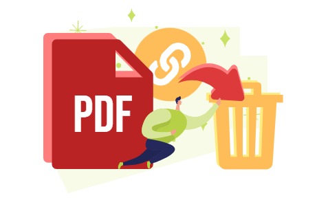 How to remove hyperlink in PDF