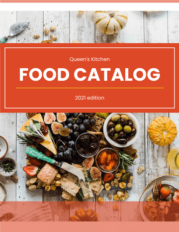 Catalogs template: Restaurant Food Catalog (Created by Visual Paradigm Online's Catalogs maker)